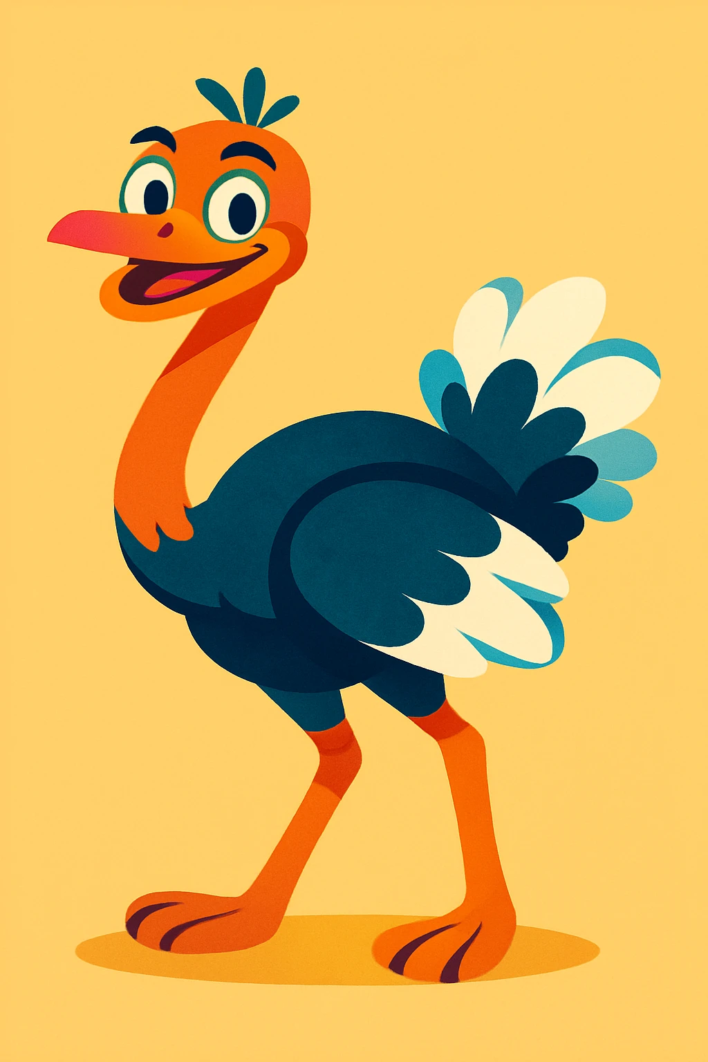 An ostrich emoji