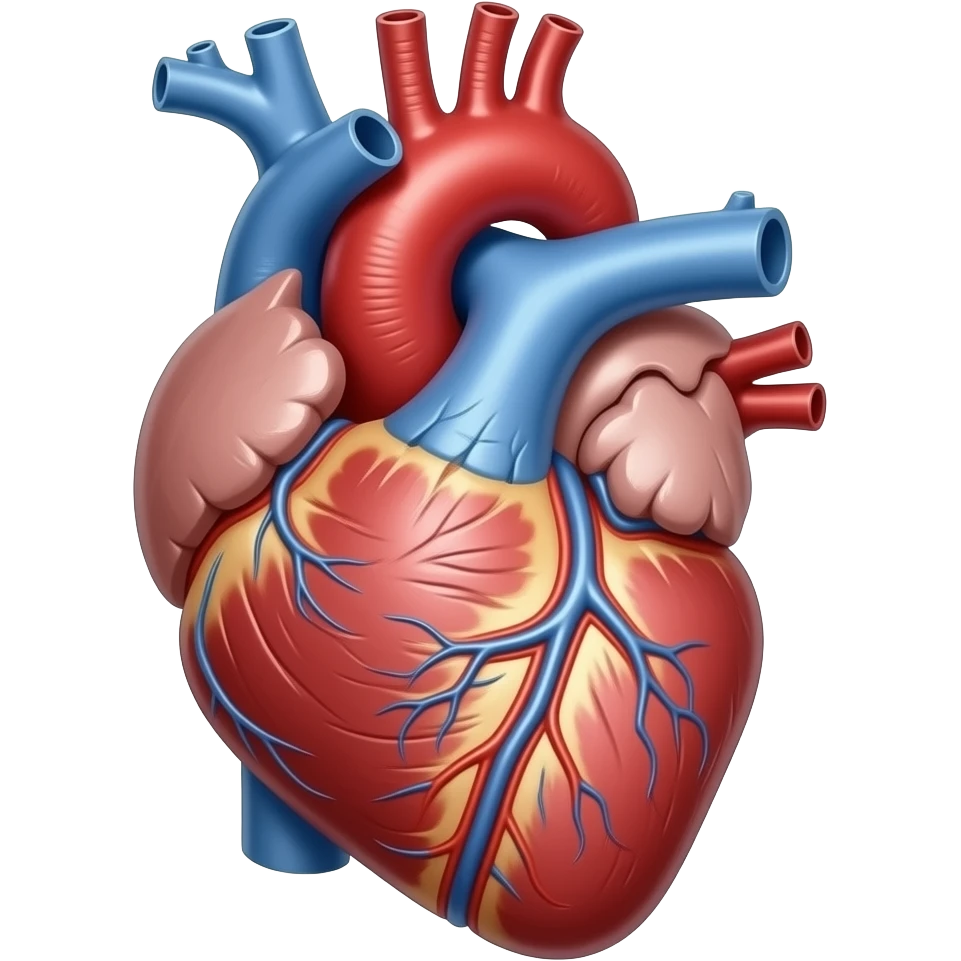 Parçalanmış anatomik kalp emoji