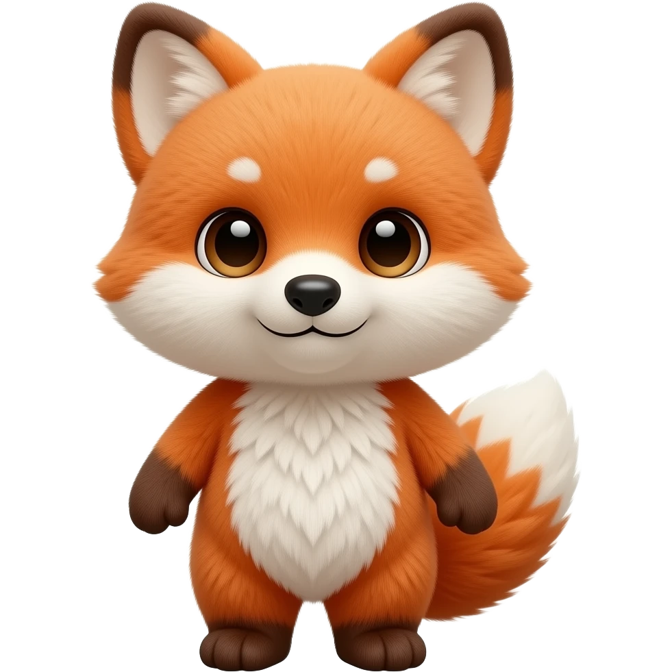 cute fox stuffed animal emoji