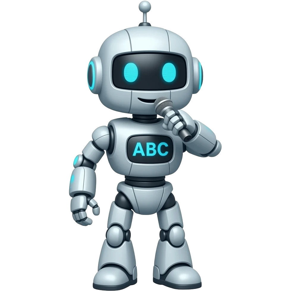 English with Buddy the Robot abc song emoji