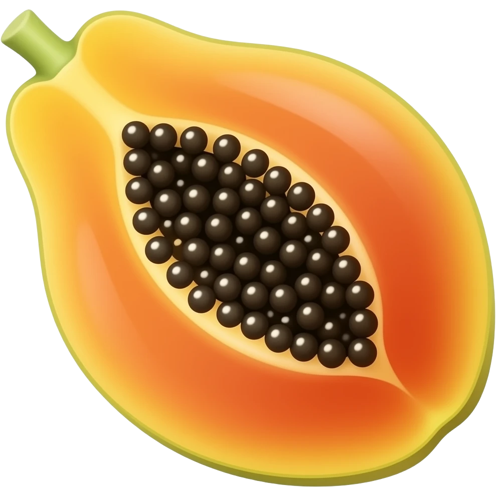 Papaya emoji