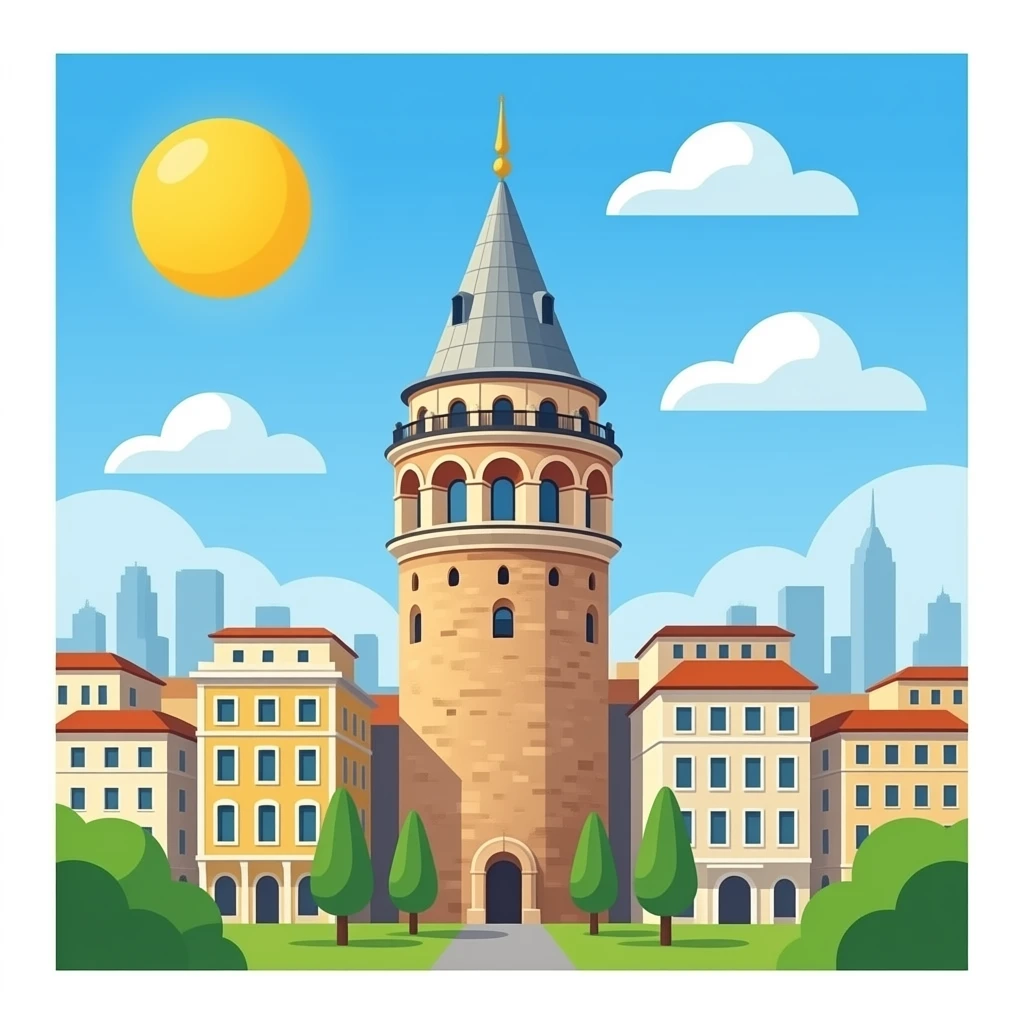 Galata kulesi emoji