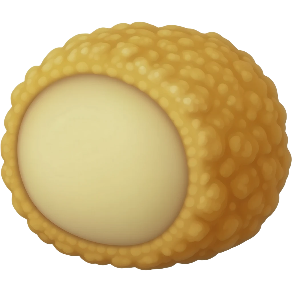 one chicken nuggets smooth texture emoji
