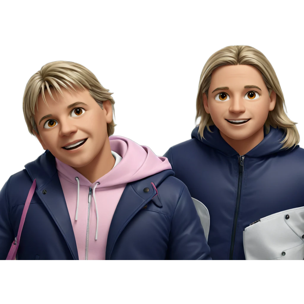 boys with stylish jackets emoji