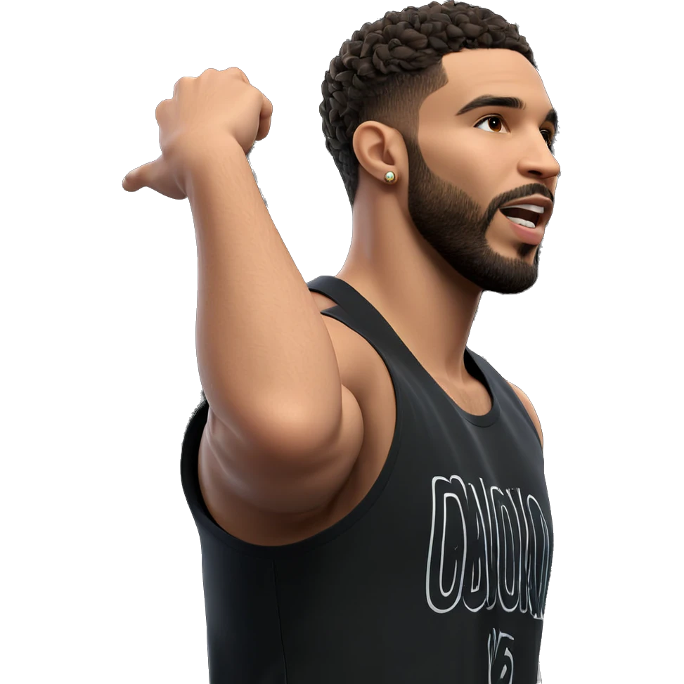 stylish male with beard portrait emoji