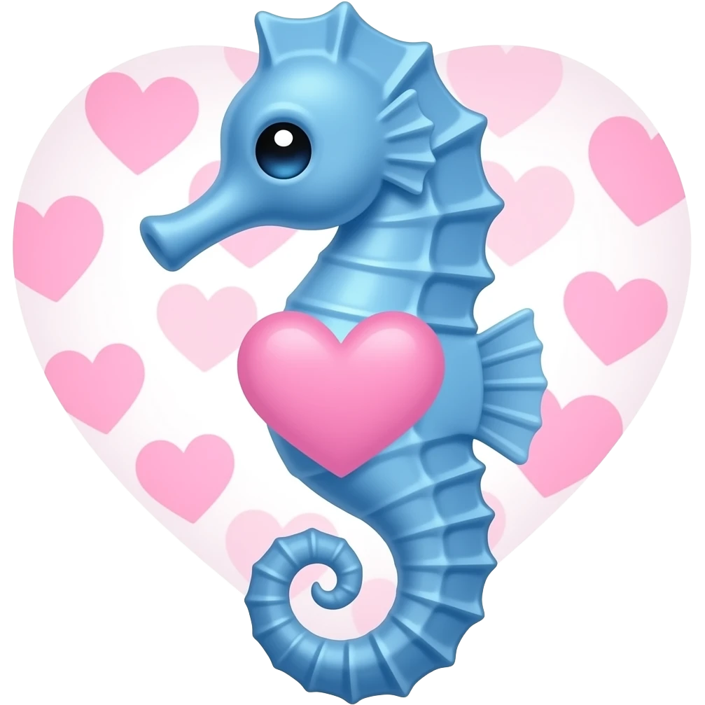 Hazme un caballito de mar con un corazón 😻 emoji