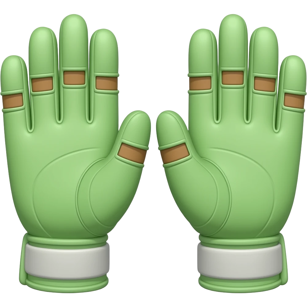 green cricket gloves emoji