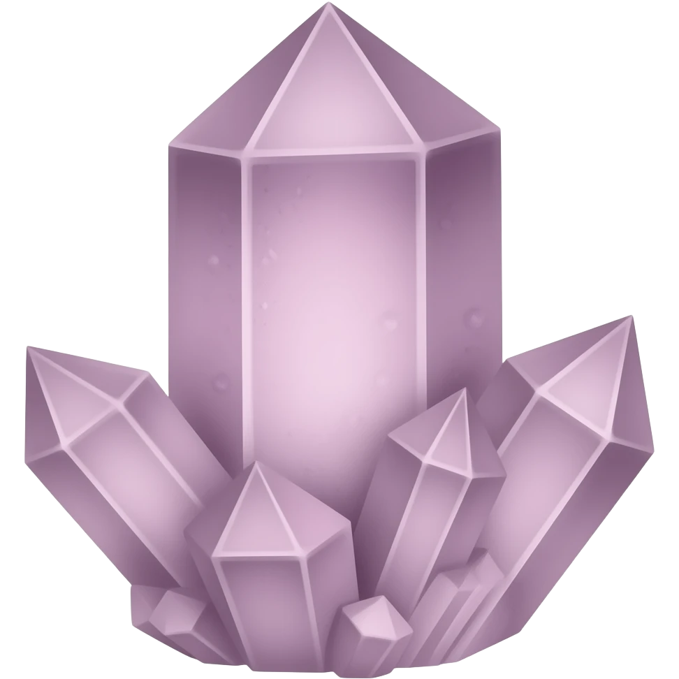 Mauve Raw crystal emoji