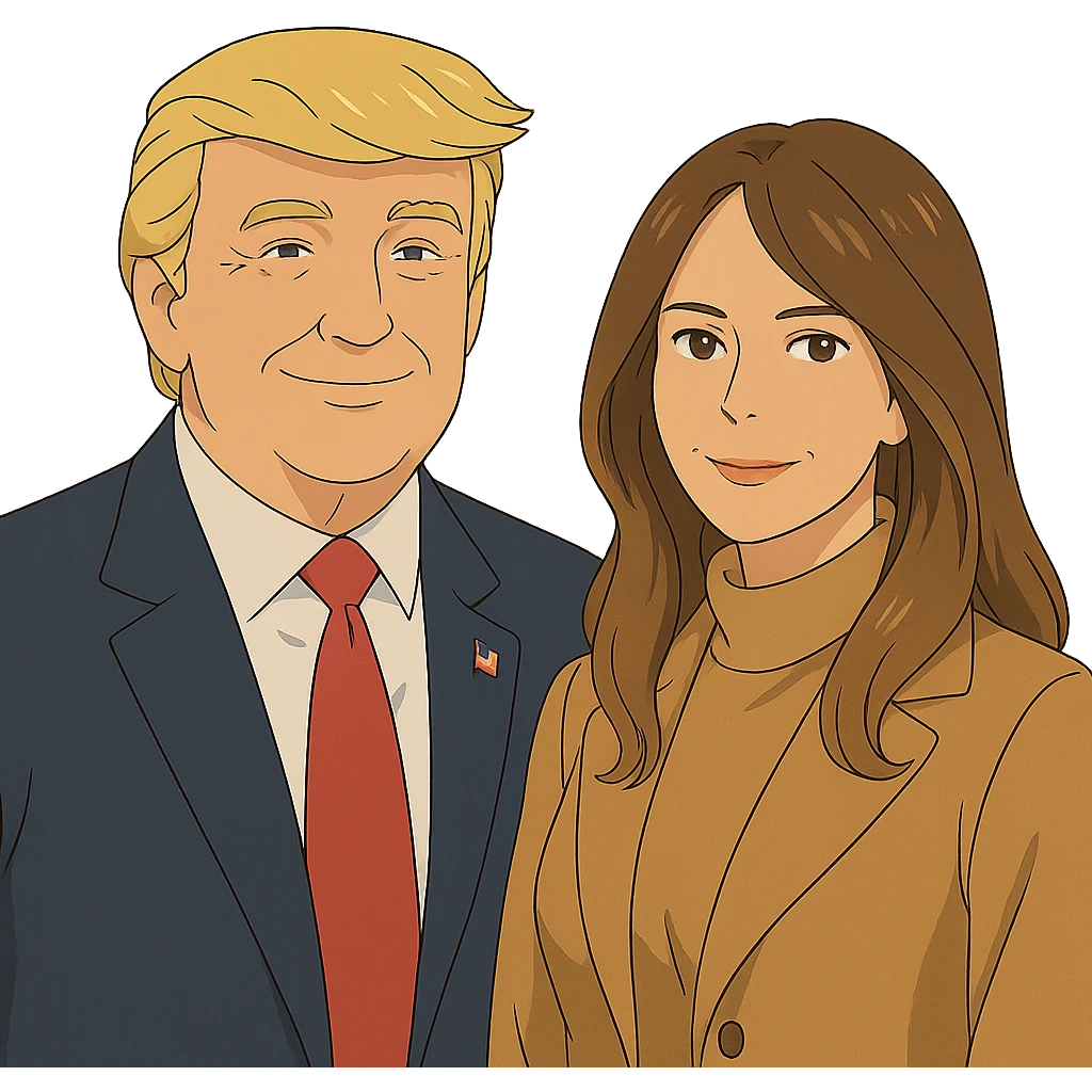 Donald and Melania Trump emoji