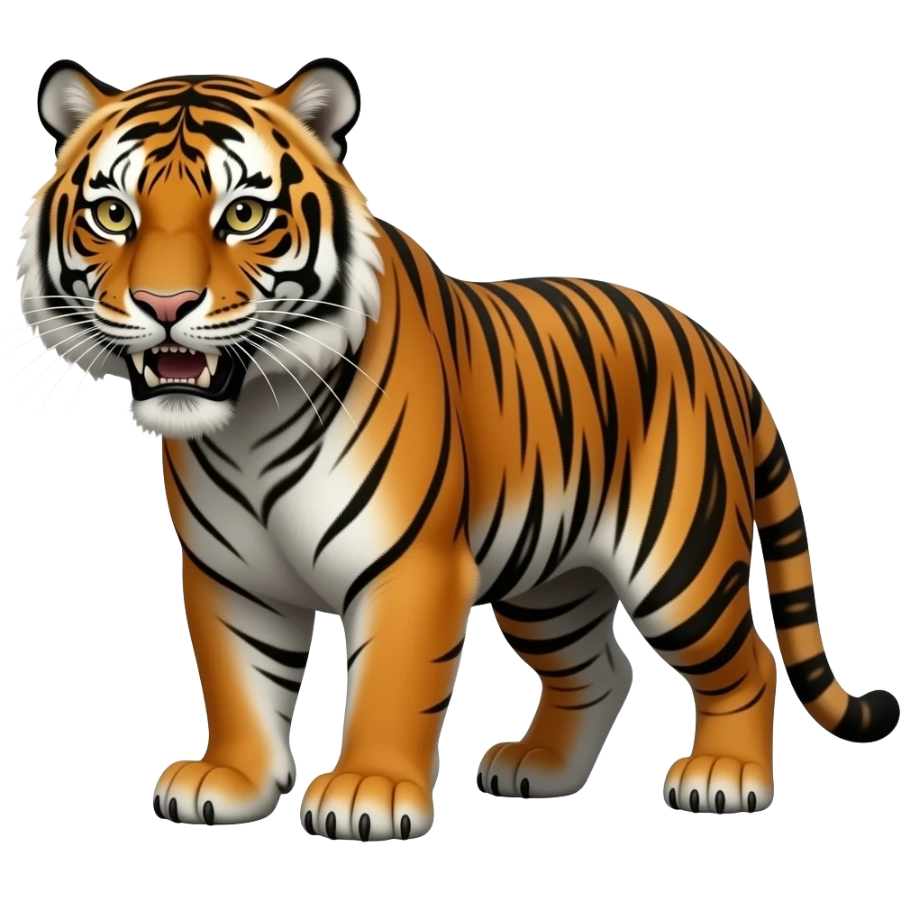 Zombie tiger emoji