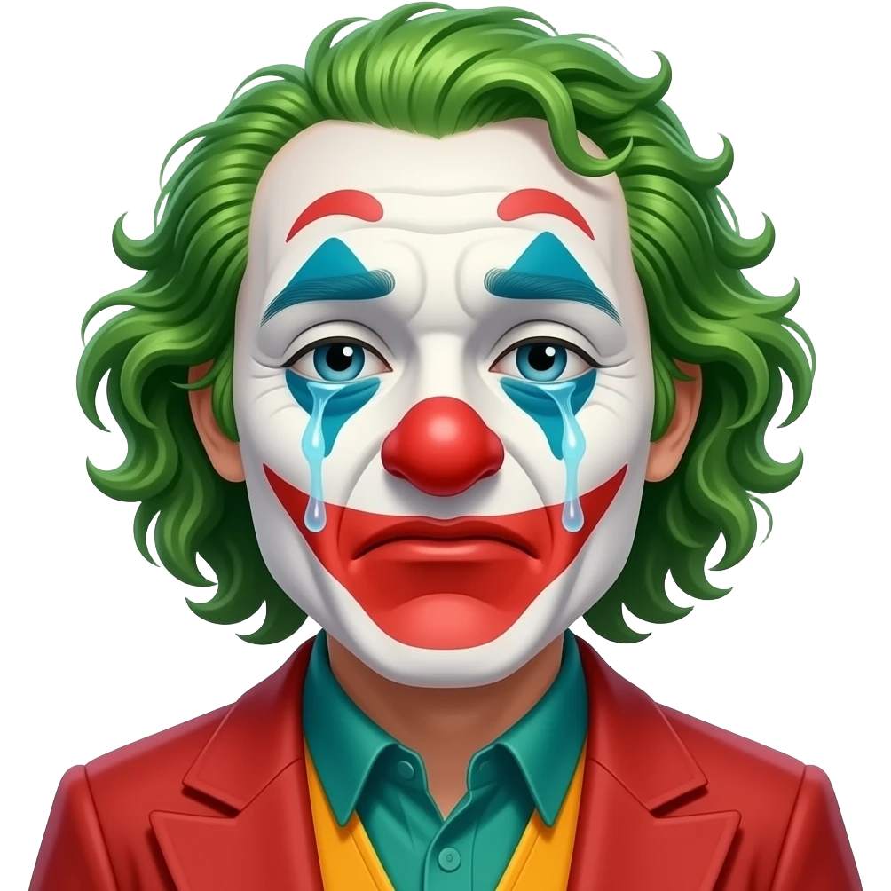 clown cries emoji