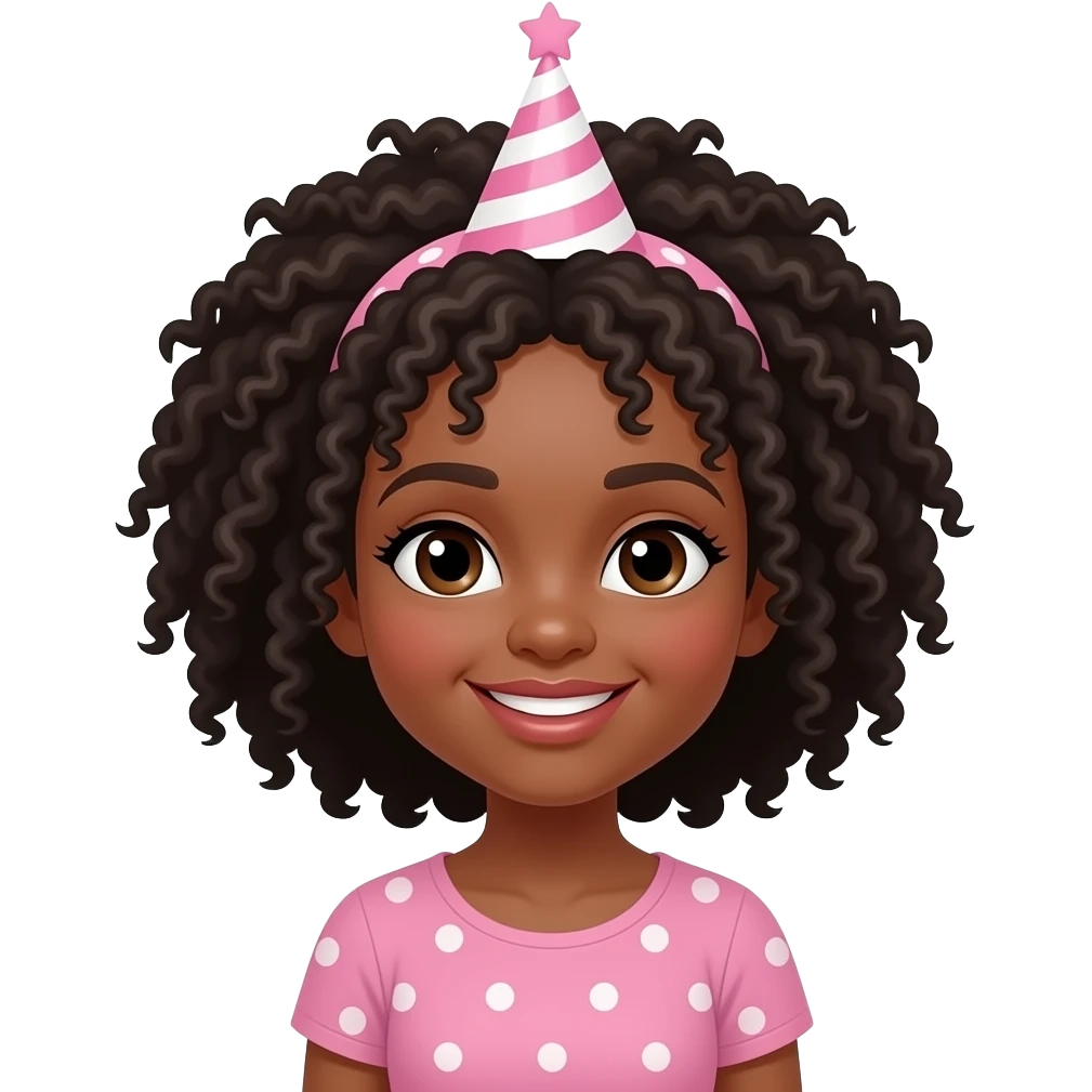 black girl birthday emoji
