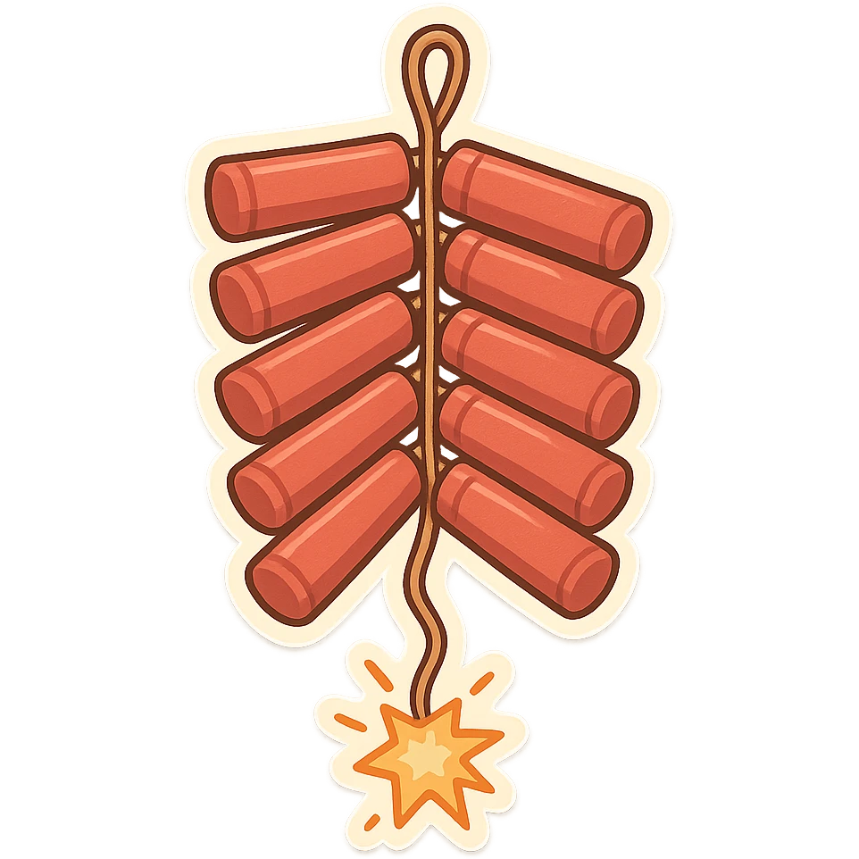 一串炮竹 emoji