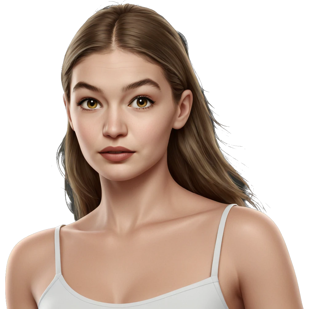 realistic portrait of girl emoji