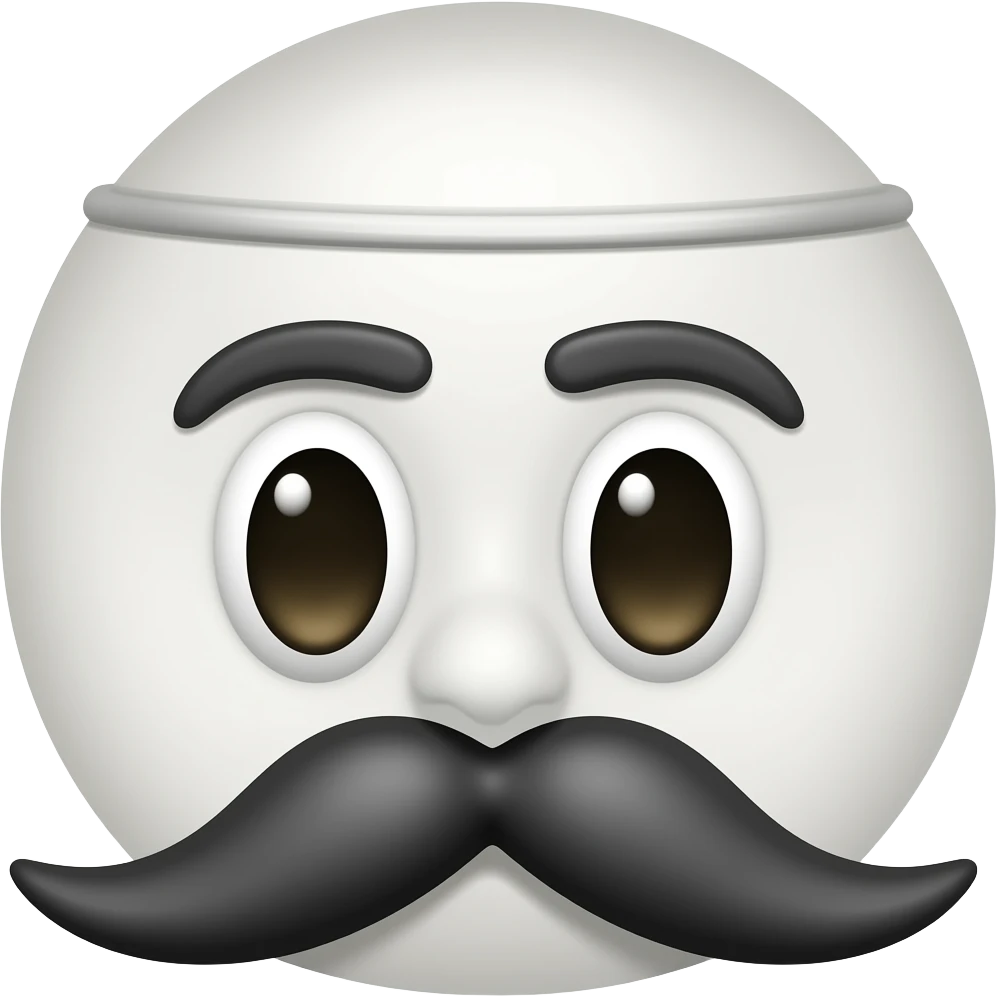 white court hammer with eyes and mostache japan emoji