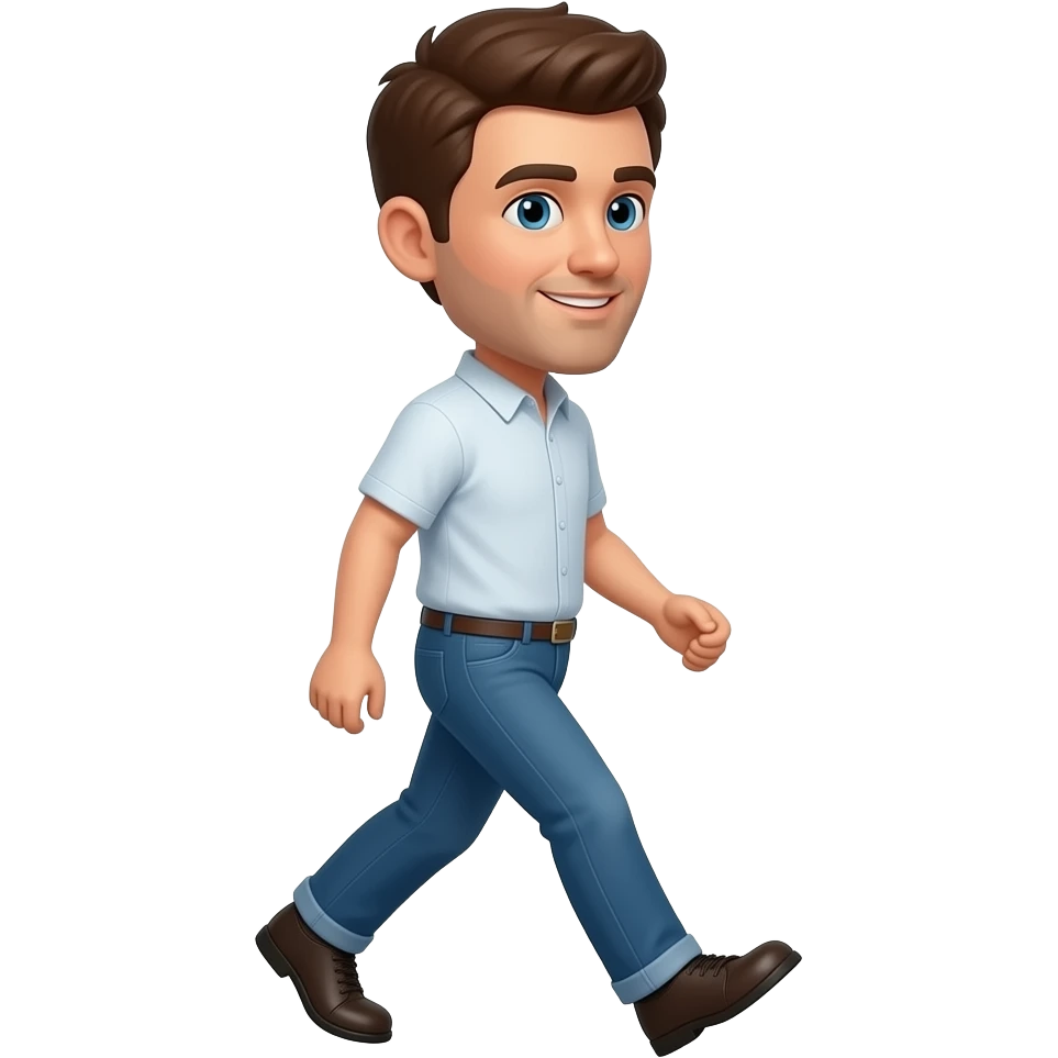 man walking forward emoji
