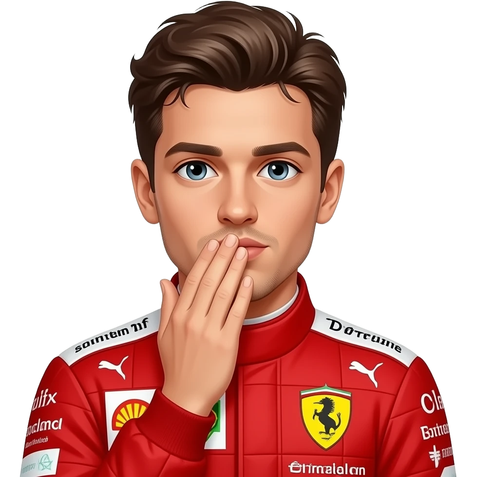 Charles Leclerc qui fait 😘 emoji