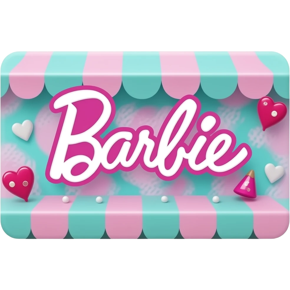 Gift form barbie caffe inspired by barbie colour pallete emoji