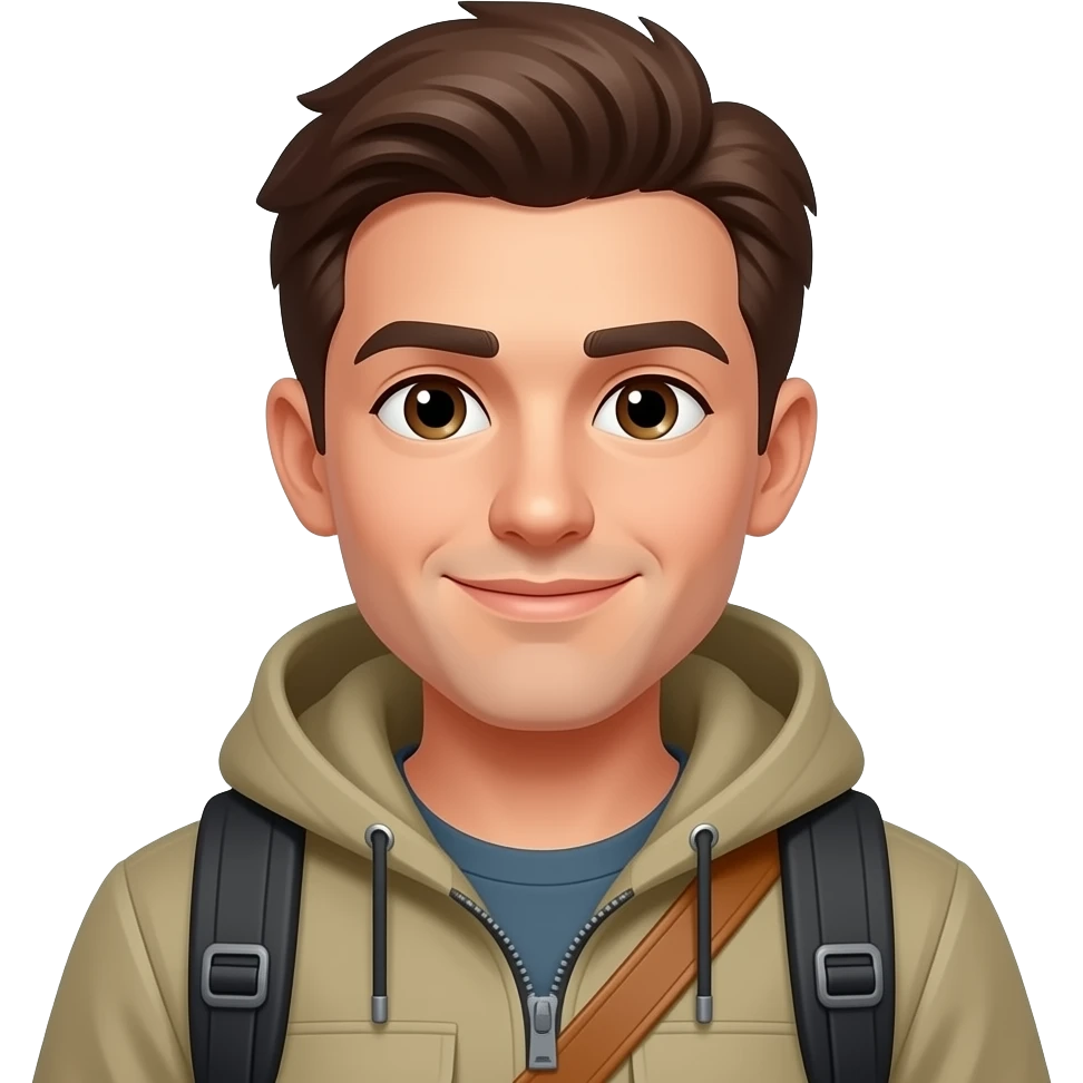 chico 25 años aventurero emoji