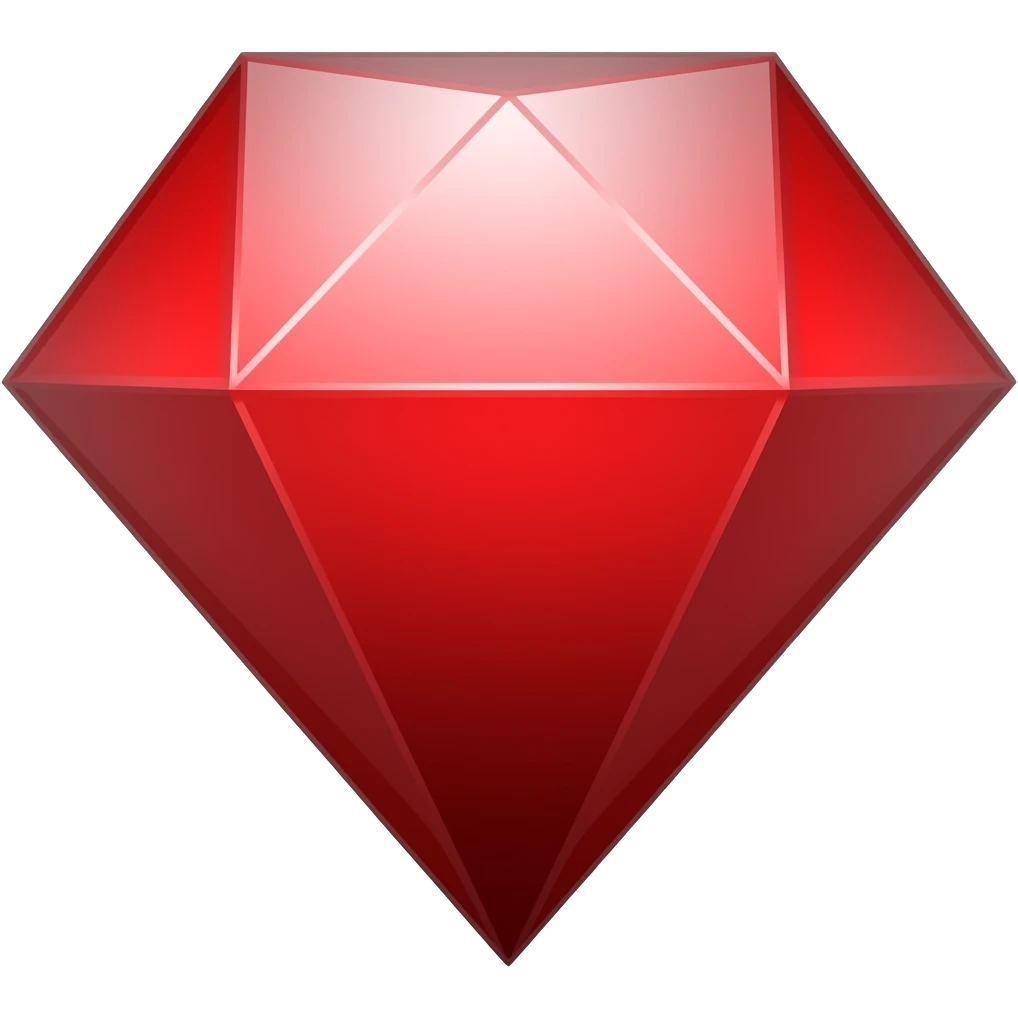 Diamante rojo emoji emoji