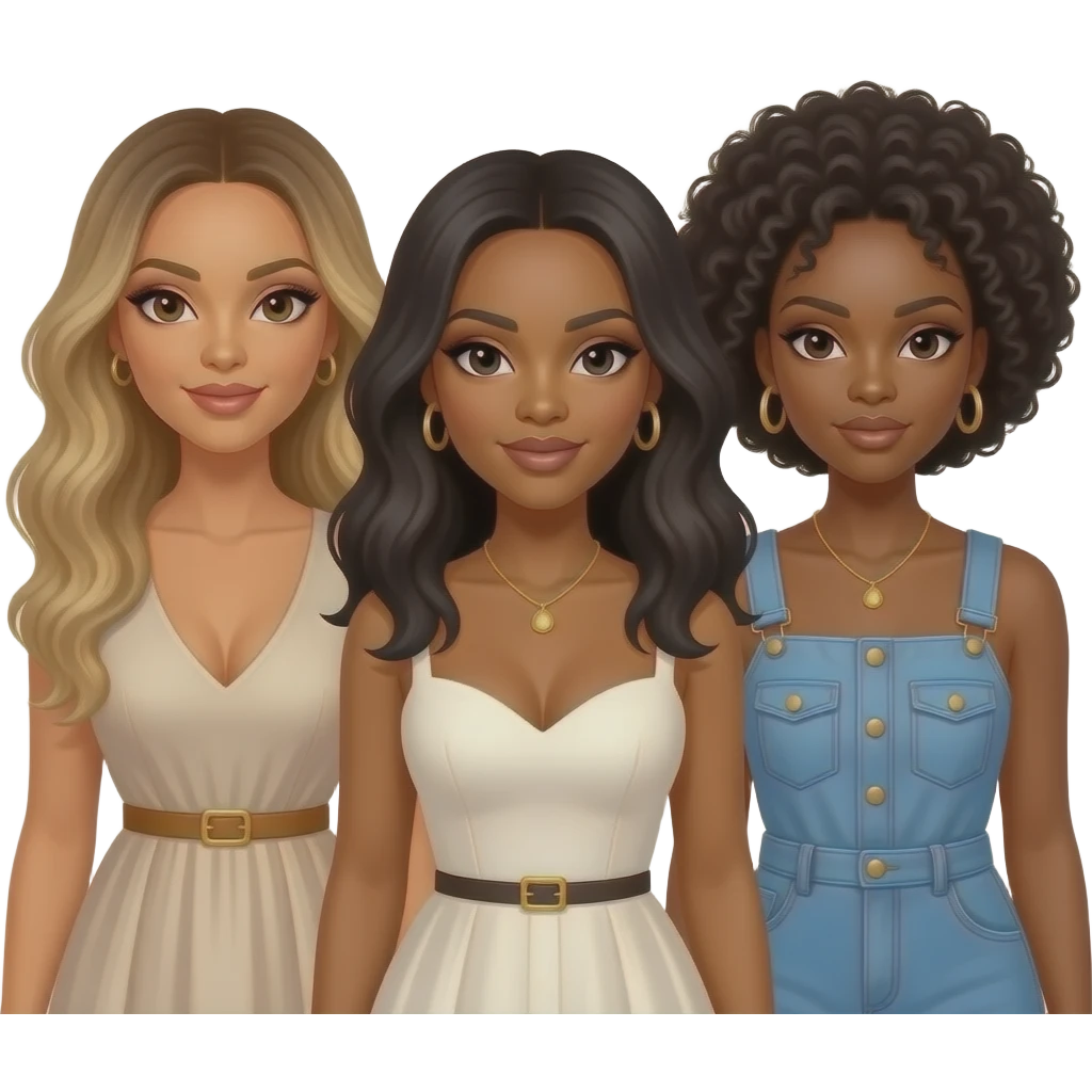Beyonce, Kelly Rowland and Solange emoji