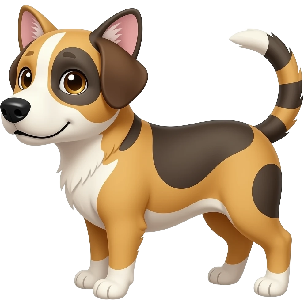 dog mixed with cat emoji