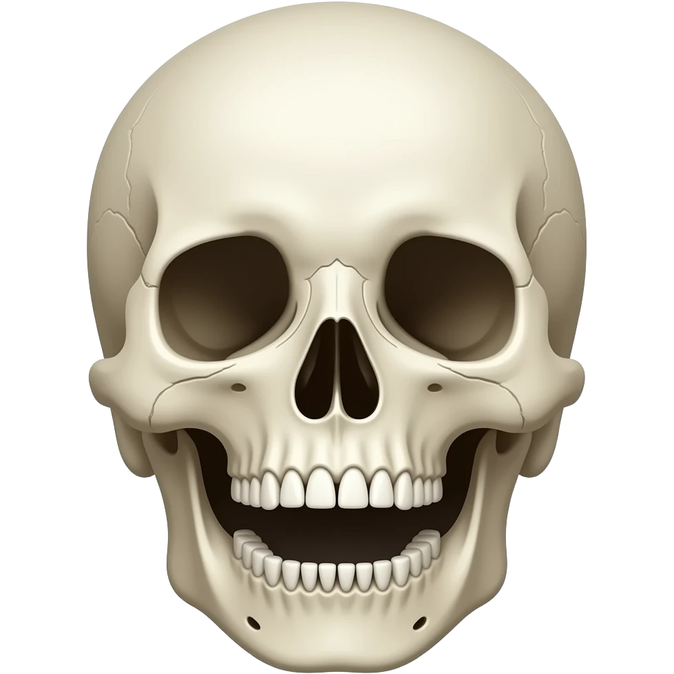 calavera con la boca abierta emoji