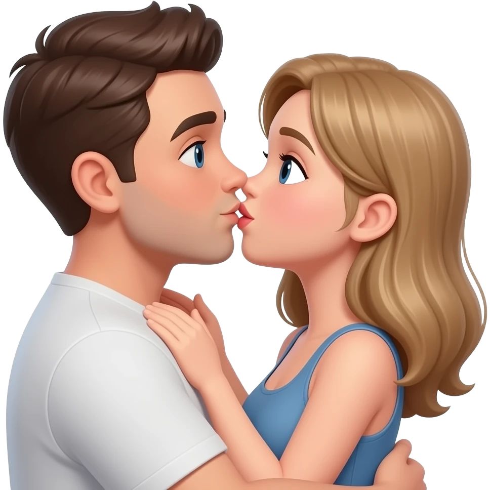 мужчина целует попу девушки emoji