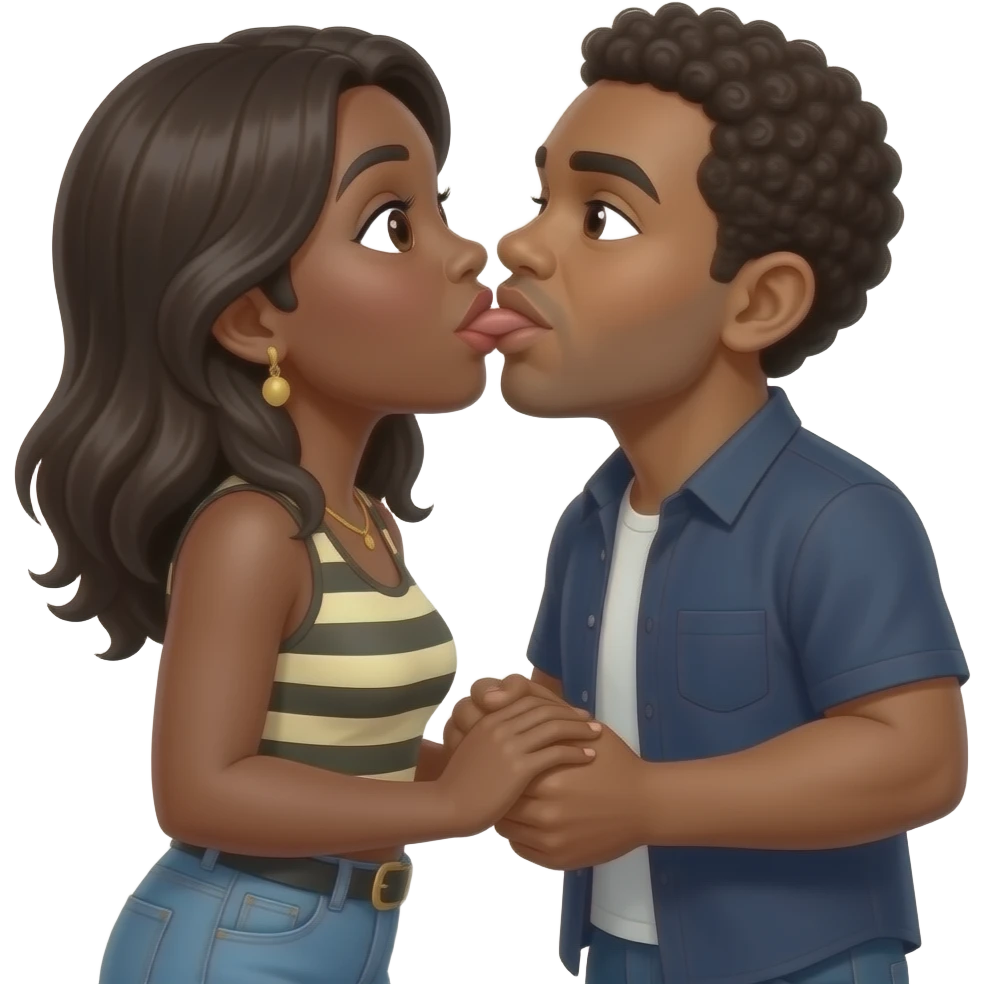 Oral sex position black couple Cobie and Lonnie Dee emoji