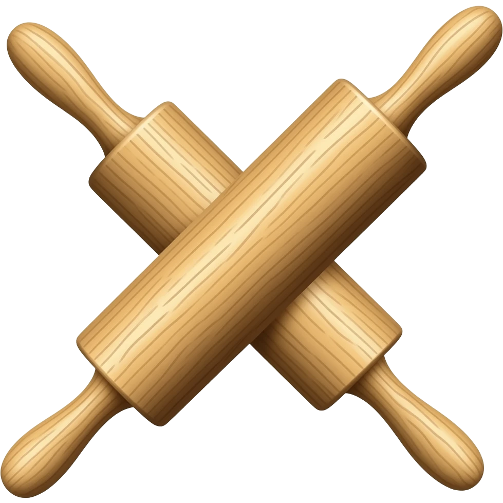 الشوبك (النشابة): أداة خشبية كلاسيكية لفرد العجين. emoji