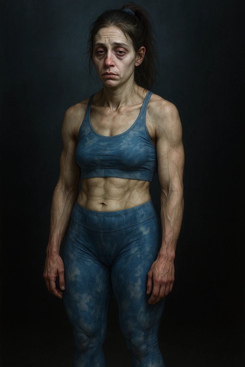 donna con insonnia frequenti in 3D realistica, donna stanca immagine anatomica emoji