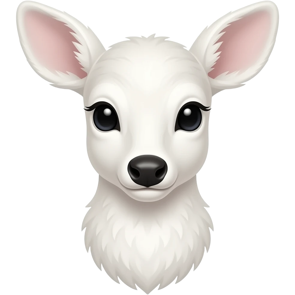 white fawn head and shoulders emoji
