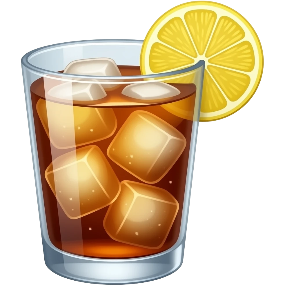 GLASS OF ICE TEA emoji