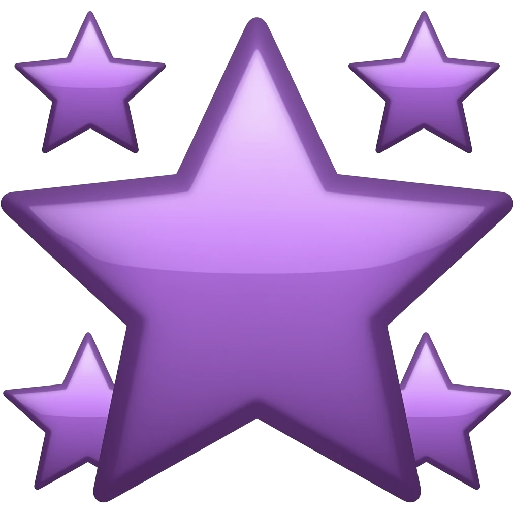 purple stars emoji