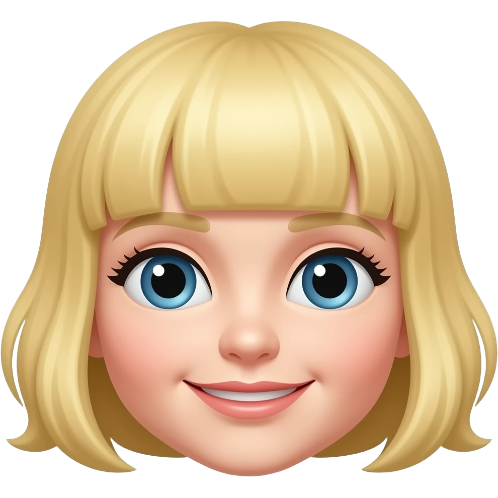 Blonde hair line no people emoji