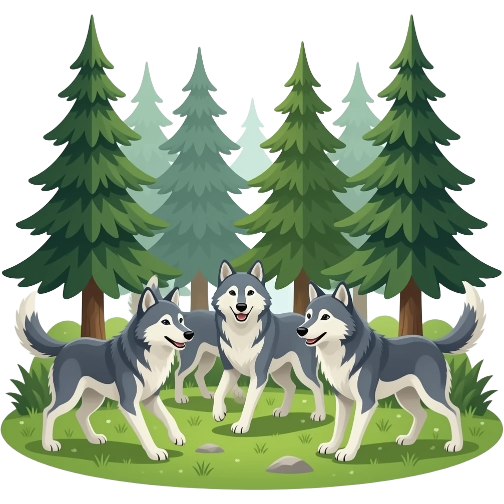 Wolves On A Fun emoji