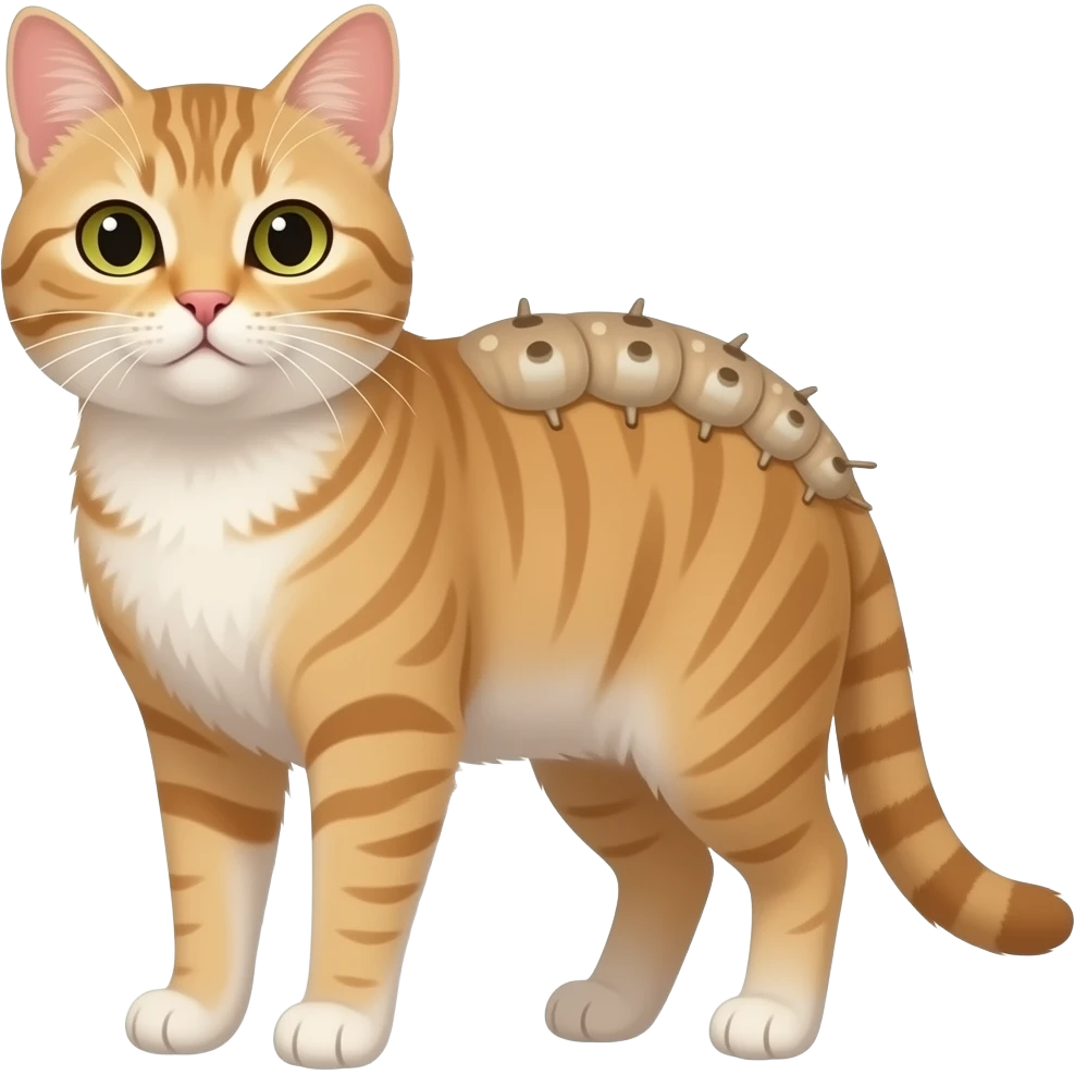 Cat caterpillar emoji