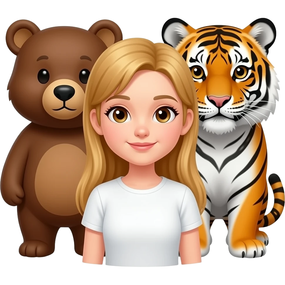 🐻+🐯 girl emoji