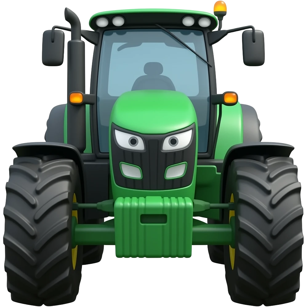 Green tractor emoji