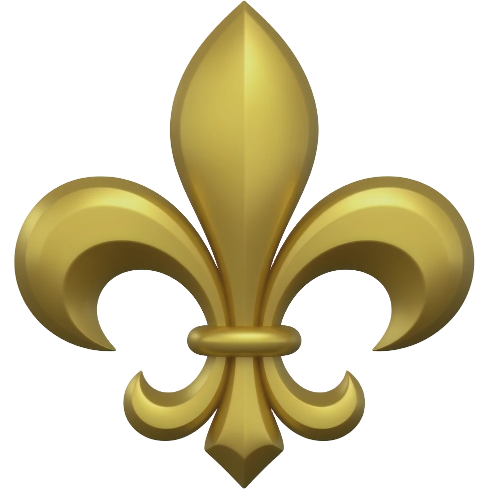 Une fleur de lys emoji