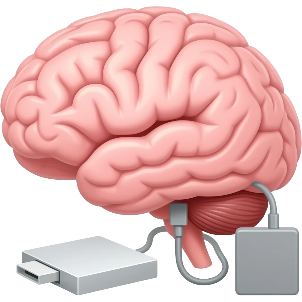 brain like an externbrain on an external hard driveal hard drive emoji