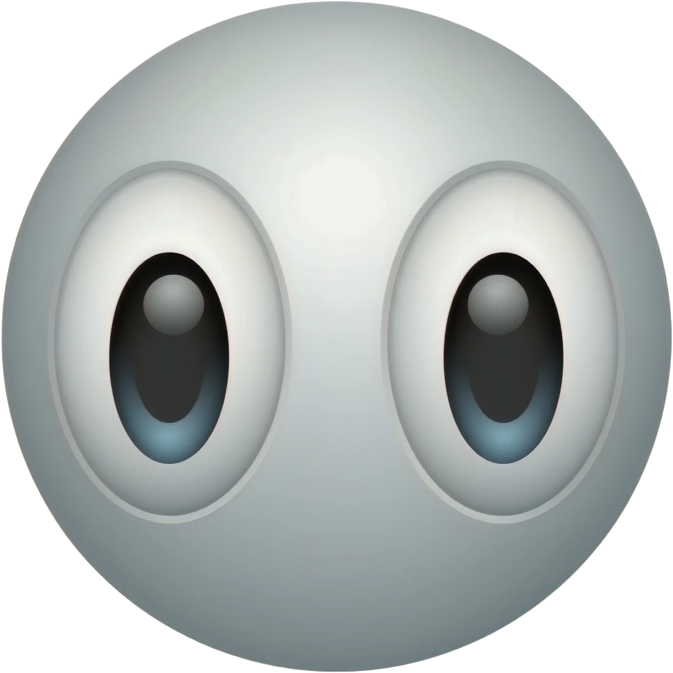 White eyes emoji