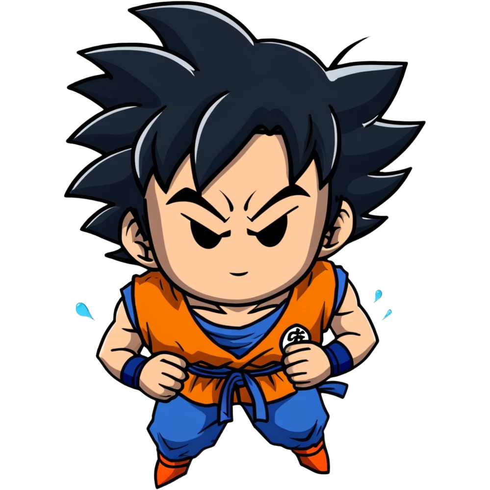 Goku crying emoji