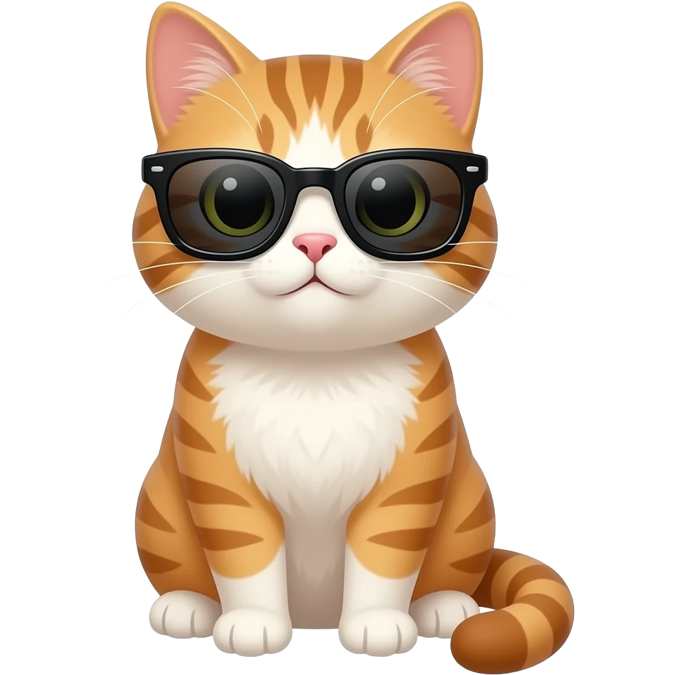 Cat wearing sunglasses emoji