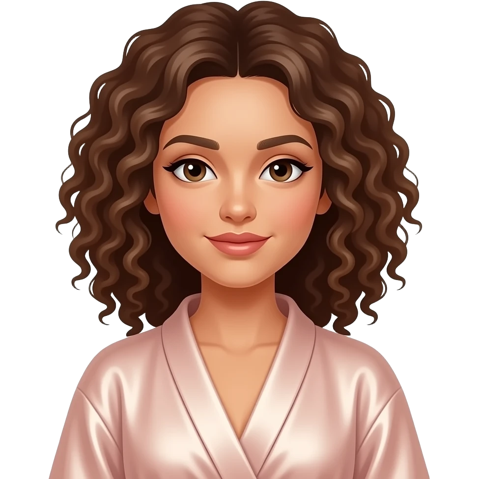 Chica rizada spa emoji