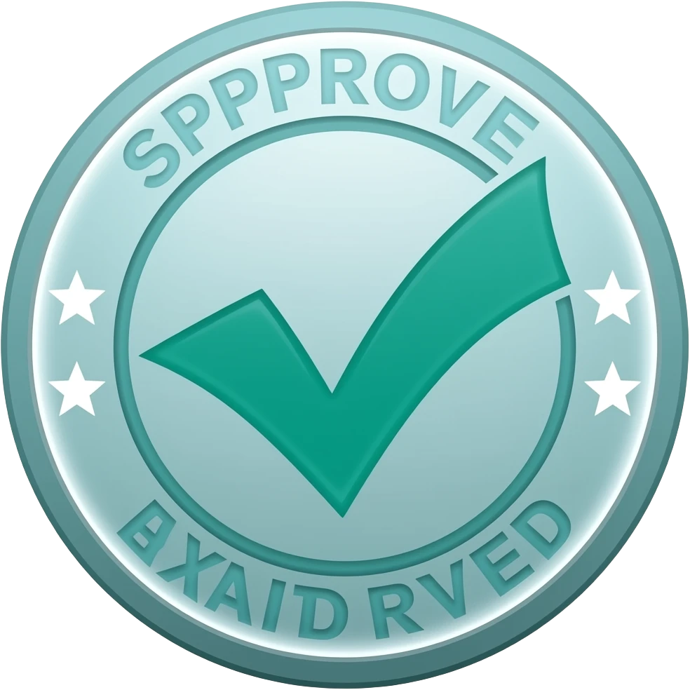 teal seal stamp of approval emoji