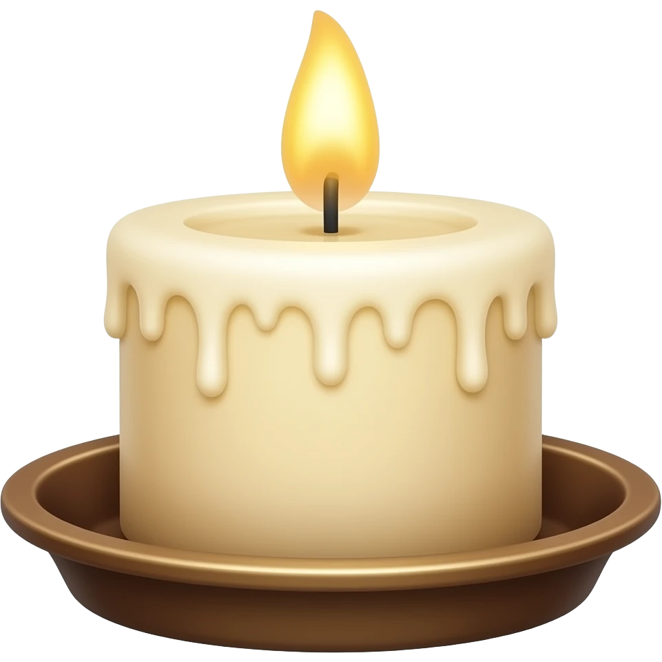 candle with stand emoji