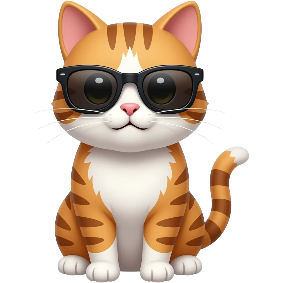 Cat wearing sunglasses emoji