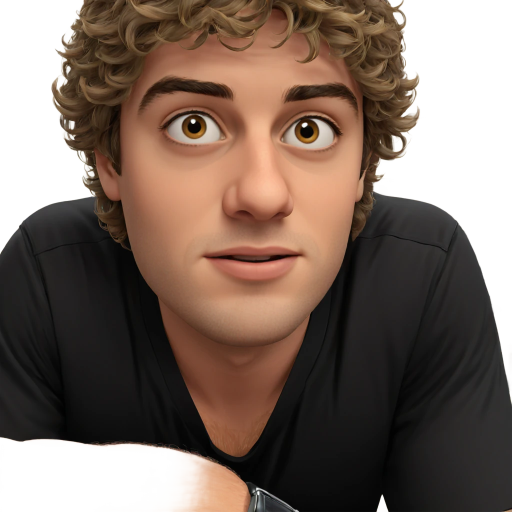 male in black shirt emoji