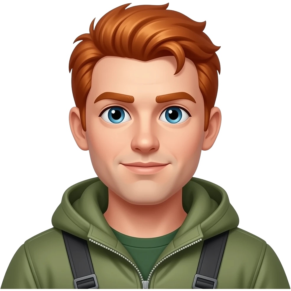 red haired fisher emoji